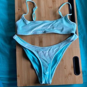 Triangl blue crush dreamland bikini set!!